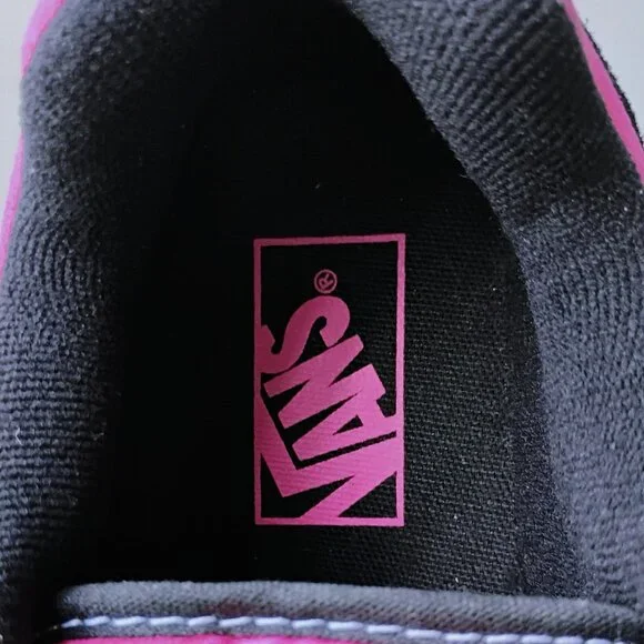 Vans Women's Knu Stack Suede Platform in Striking Combination Black / Fuchsia - Picture 8 of 12